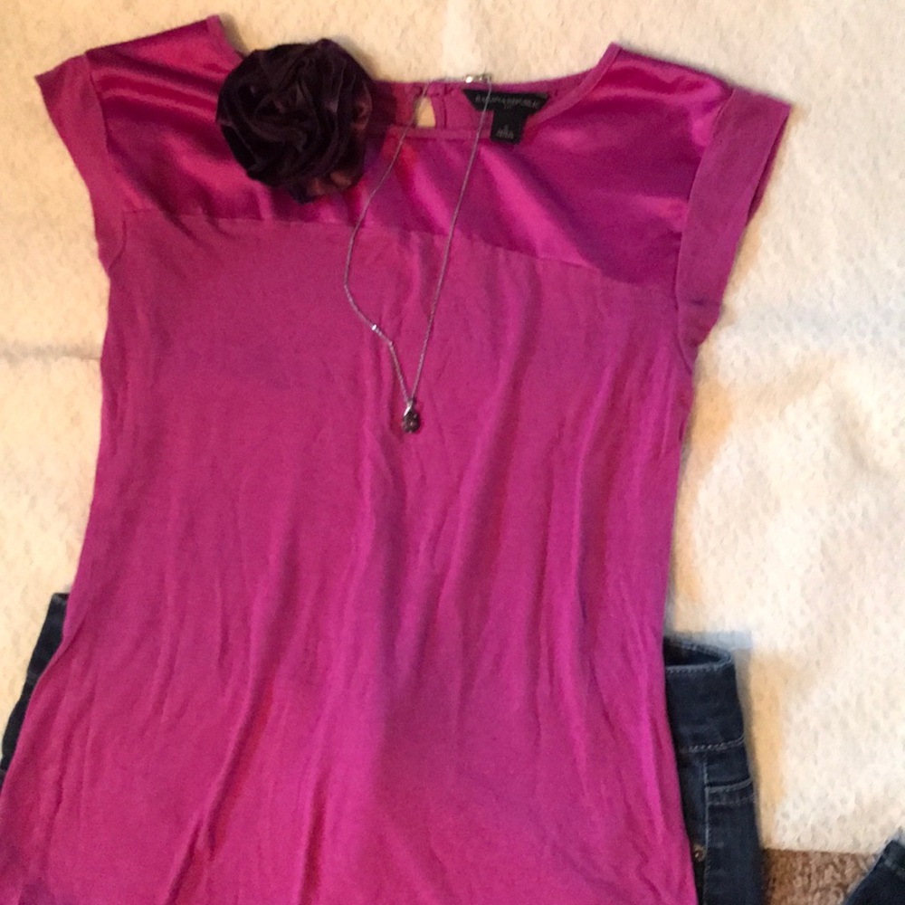 EUC Pink banana republic small blouse